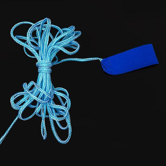 18 voet opvouwbaar visnet staal snel projectienet voor vissen met aas voor ondiepe zee-riviervijver (blauw) — afbeelding 5