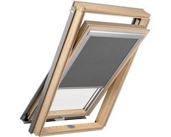 - Dakraamrolgordijn - Verduisteringsrolgordijn Compatibel met VELUX M04: GFL, GGL, GGU, GHL, GHU, GLL, GLU, GPU, GRL, GZL, VTL - 78x98 cm – Grijs