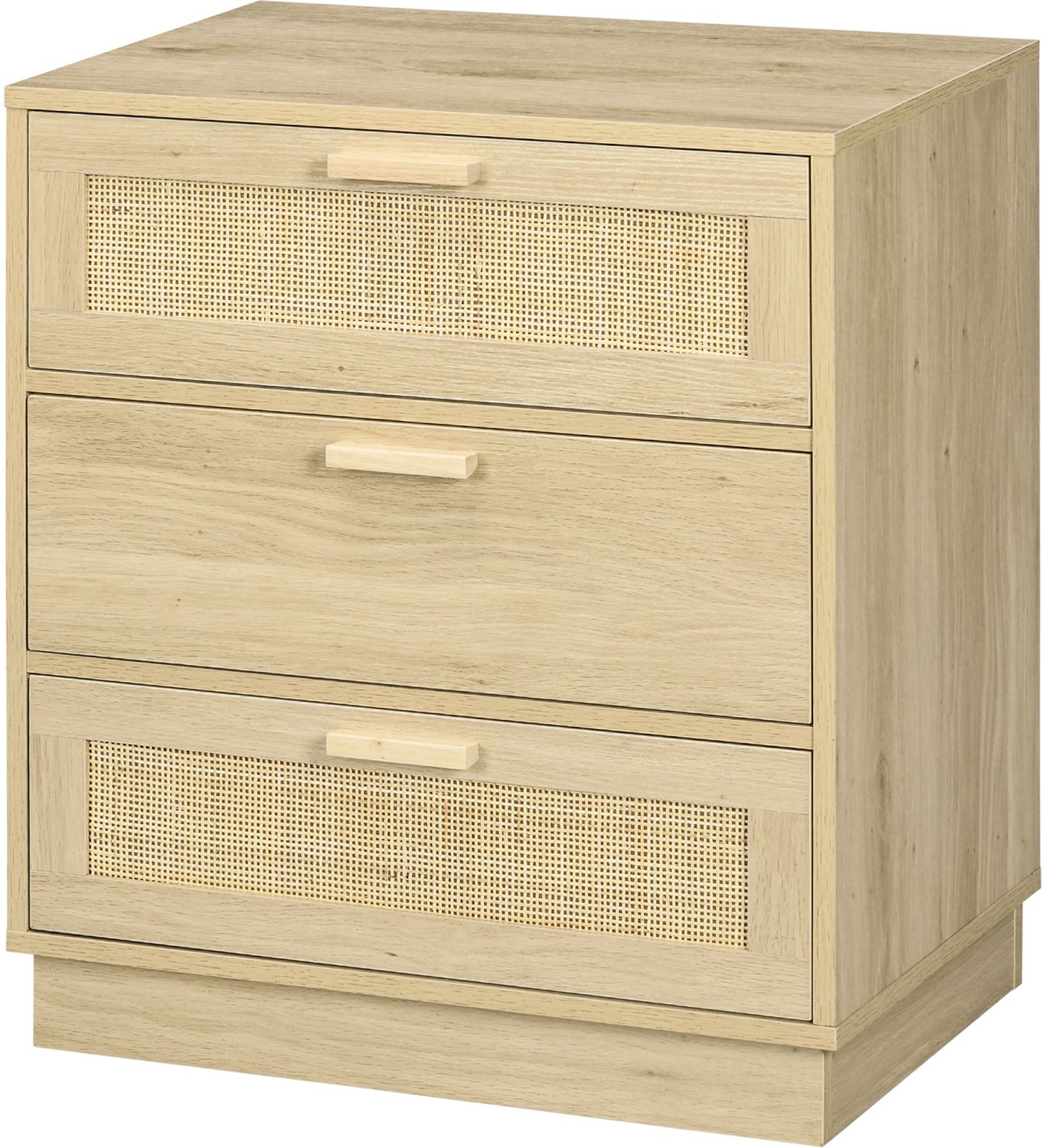 Commode met 3 laden - Opbergmeubel Ladekast - Slaapkamer Organiseren - Boho Stijl Rotan
