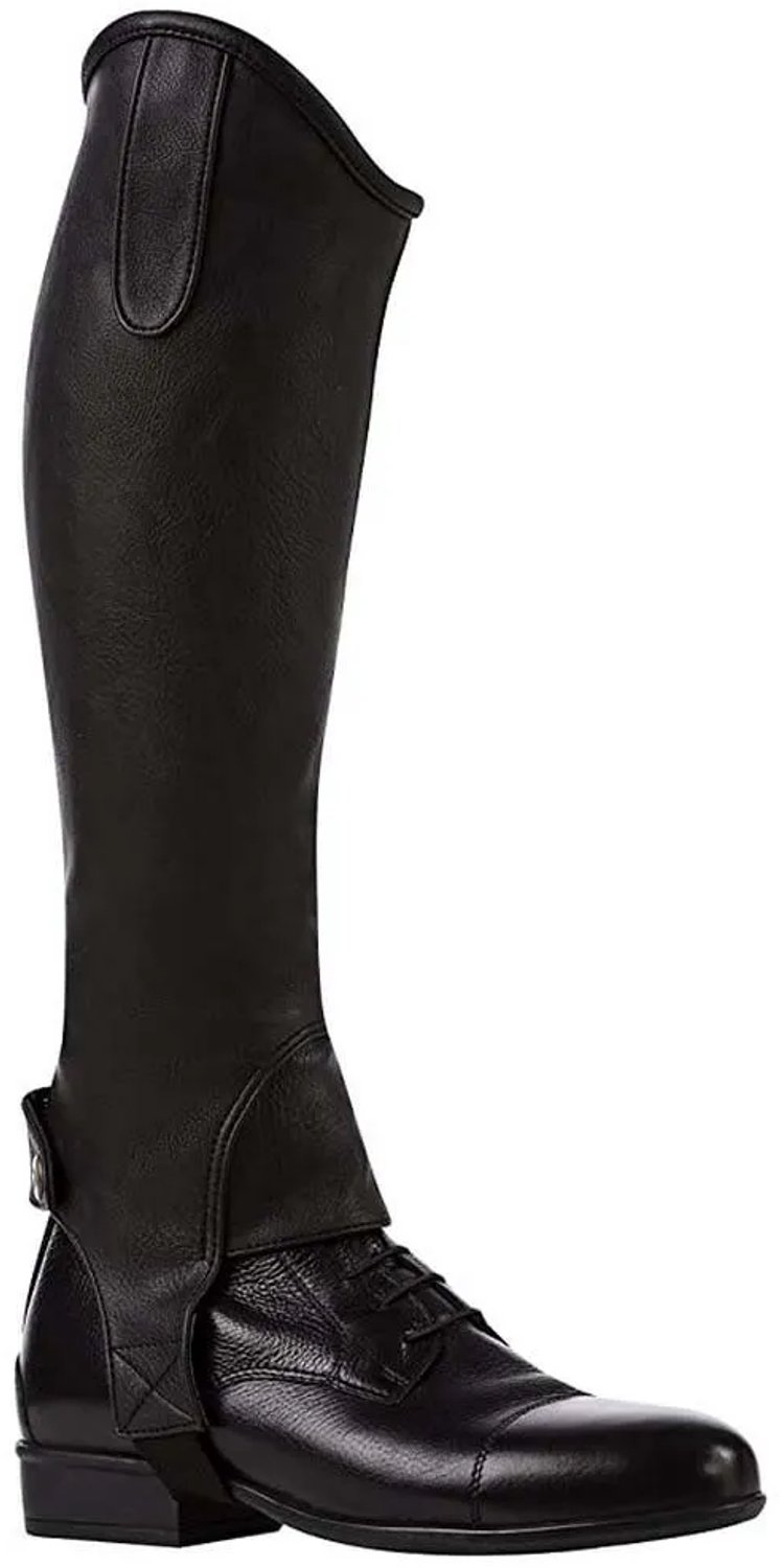 Norton Equestrian Stretch Grain Halve Chaps XS Zwart