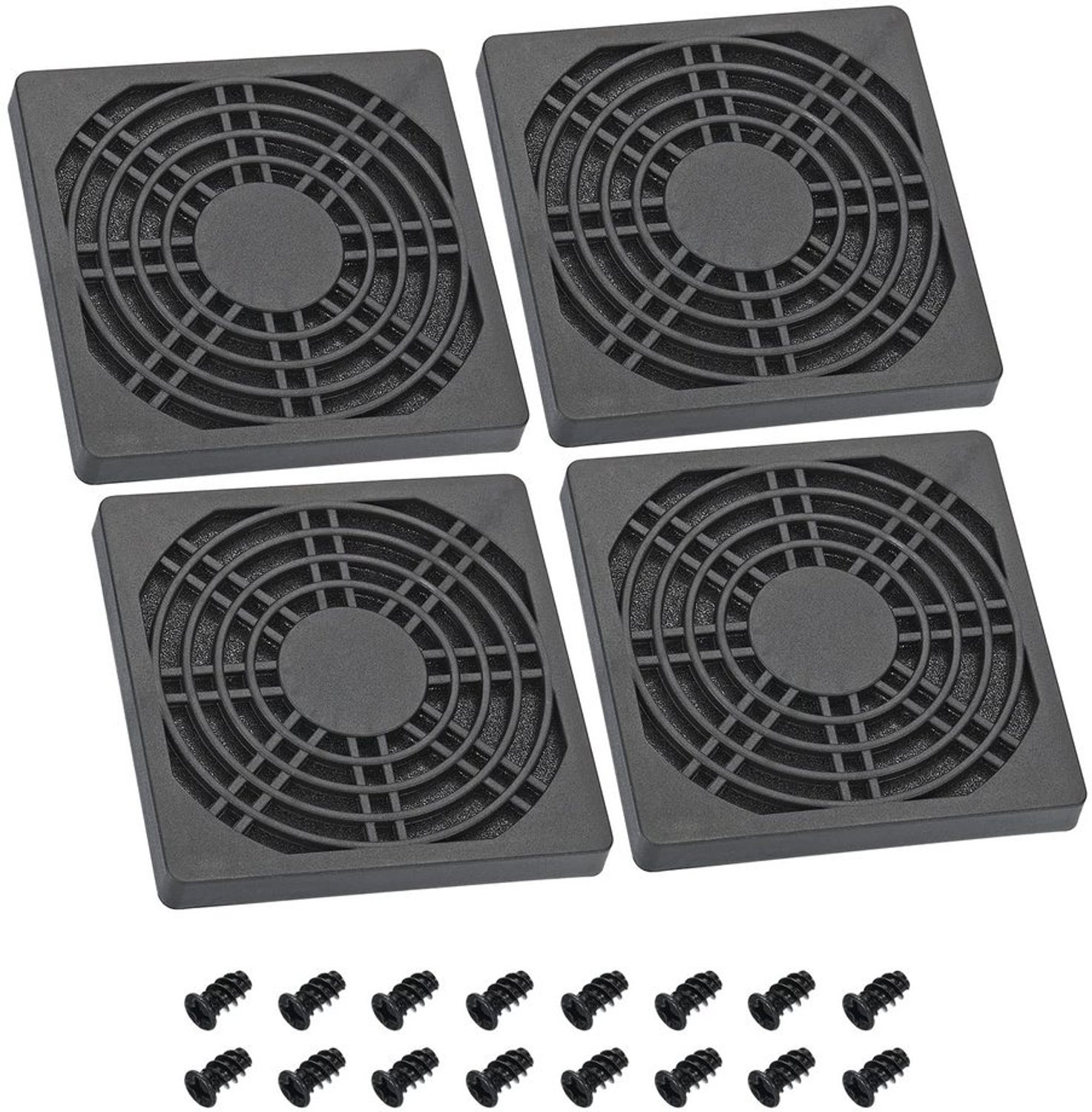 80mm Ventilatorfilter met Schroeven - Set van 4 Stuks