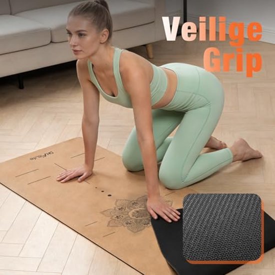 Antislip Yoga Mat van Natuurlijk Rubber — afbeelding 4