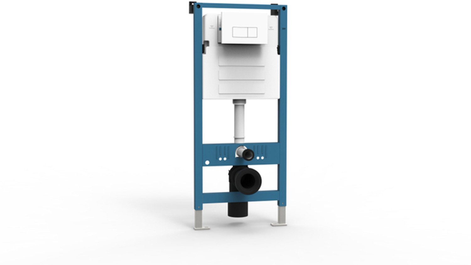 FugaFlow Eccelente Press inbouwreservoir met frame - frontbediening - dual flush