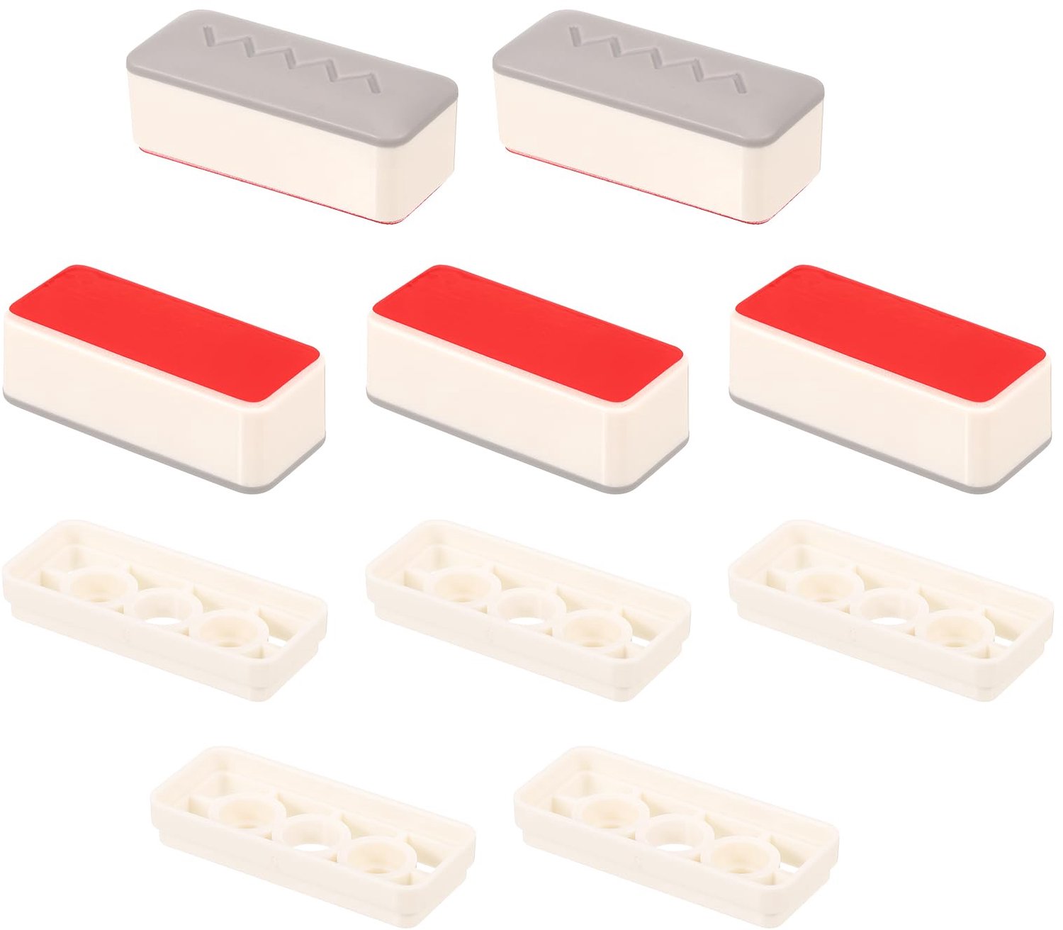 Set van 5 Toiletzitting Bumpers met Sterke Lijm