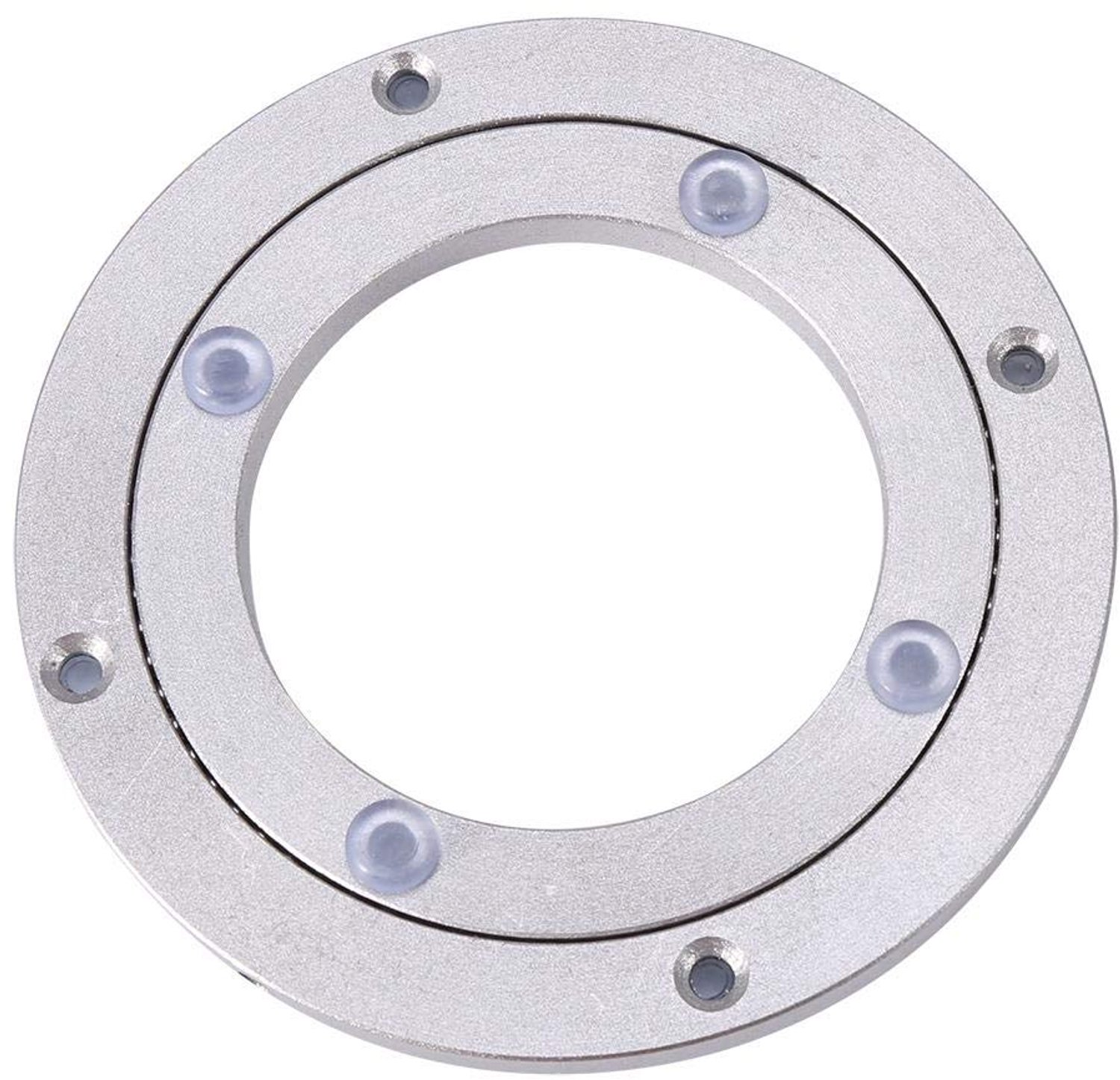 Draaibare Draaitafel - Zware Aluminiumlegering - Gladde Draaiplaten - Zilver - Ideaal voor Taartversieringen - Geschikt voor Eettafels -...