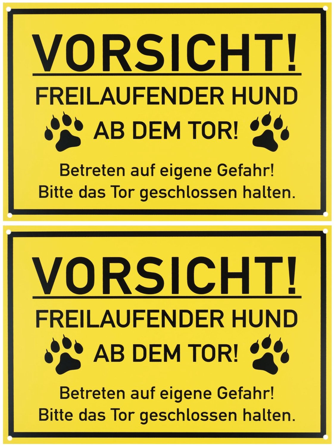Waarschuwingsbord voor Honden - Houd De Poort Gesloten
