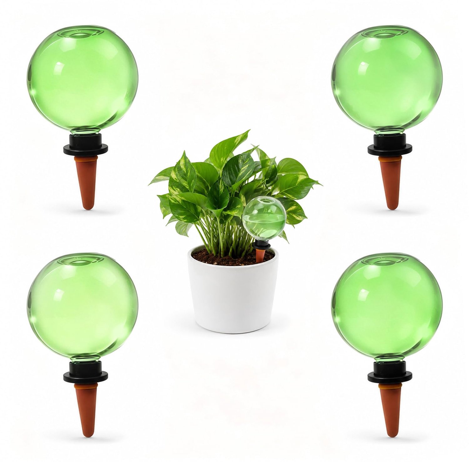Automatische Plant Waterballen - Set van 4 Irrigatie Dispenser - Groen