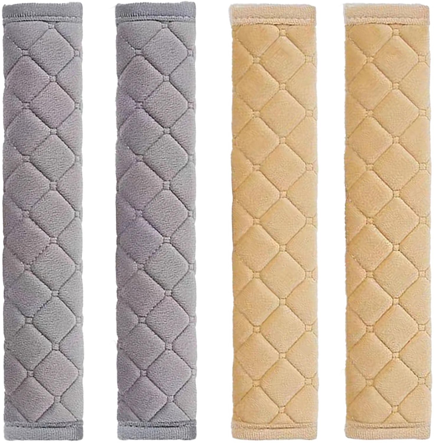 Zitveiligheidspads - Set van 4 - Zachte Flanel - Bescherming voor Volwassenen/Kinderen - Antislip - Verstelbare Klittenbandsluiting - 27 cm Lengte - Zitveiligheidshoes