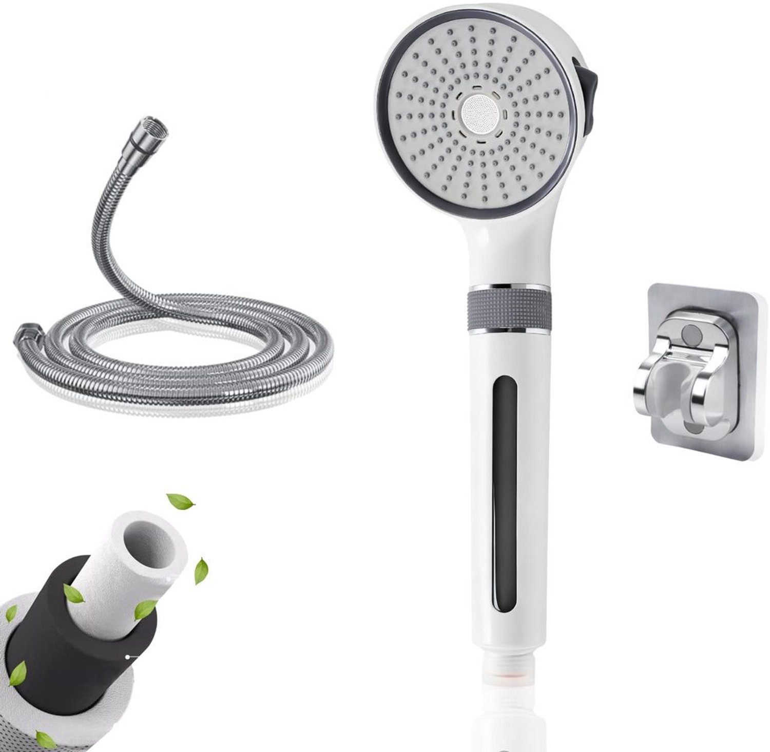 3-in-1 Filter Douchekop met Actieve Koolstoffilter