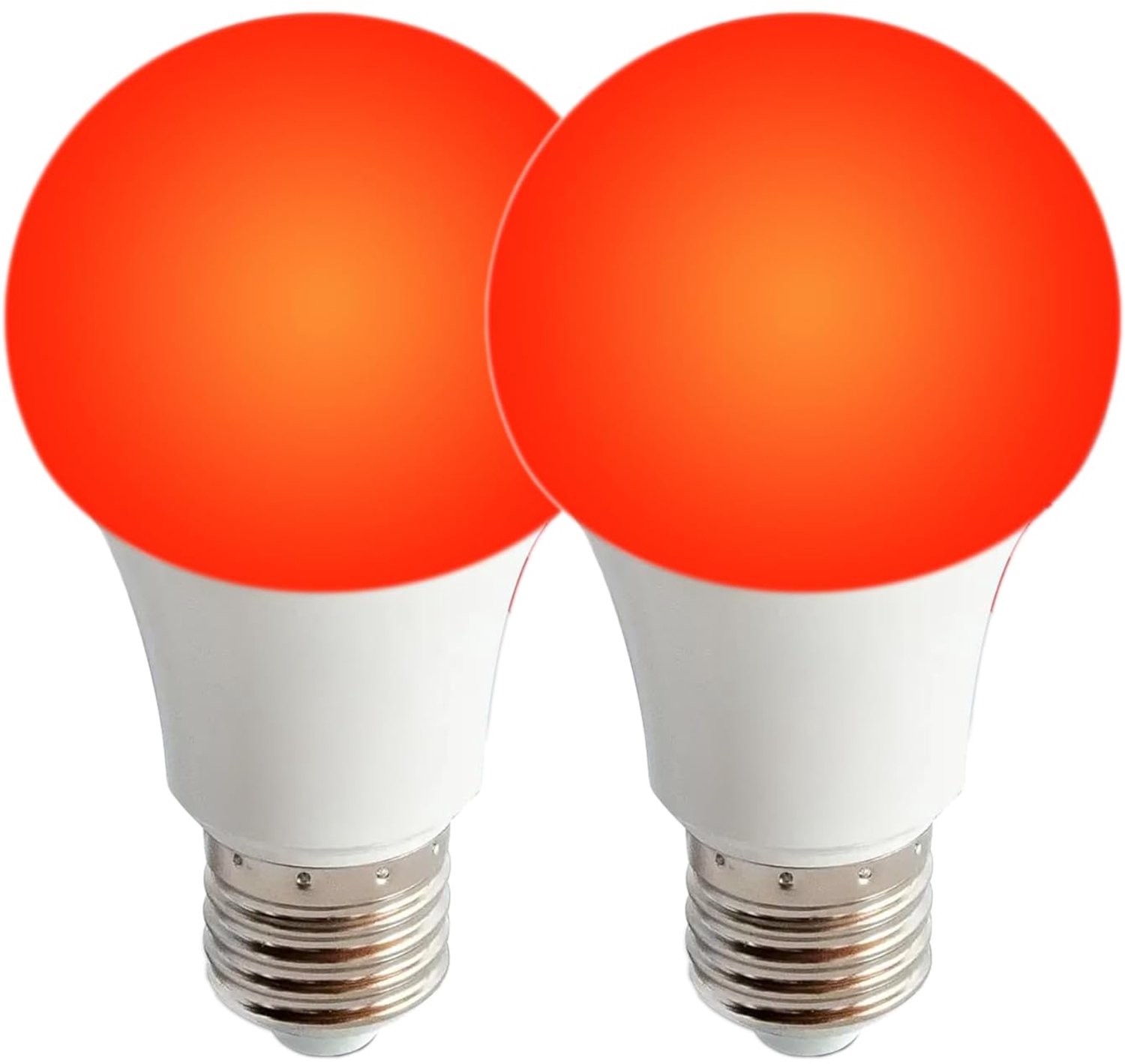 LED Lampen in Rood en Amber voor Betere Slaapkwaliteit (E27, 2 Stuks)