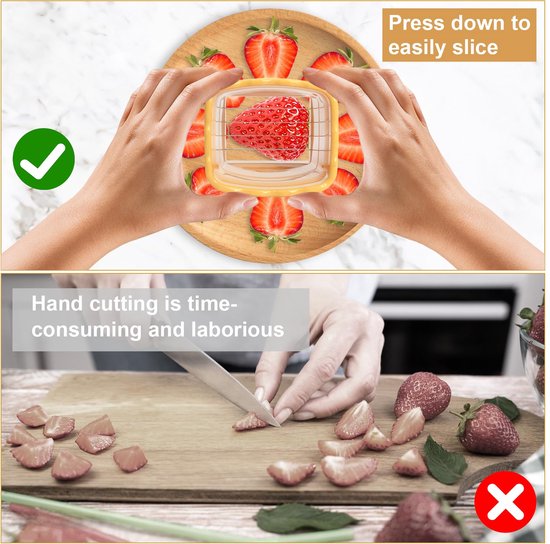 Set van 3 Mini Fruit Snijders voor de Keuken — afbeelding 3