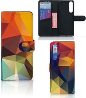 Leuk Hoesje Sony Xperia 1 II Smartphone Cover Polygon Color
