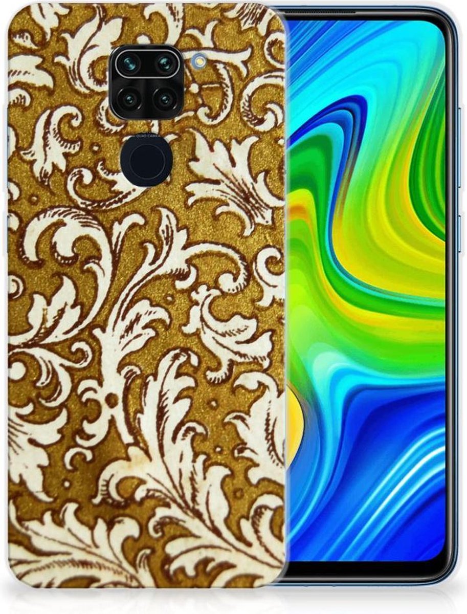 Siliconen Hoesje Xiaomi Redmi Note9 Barok Goud