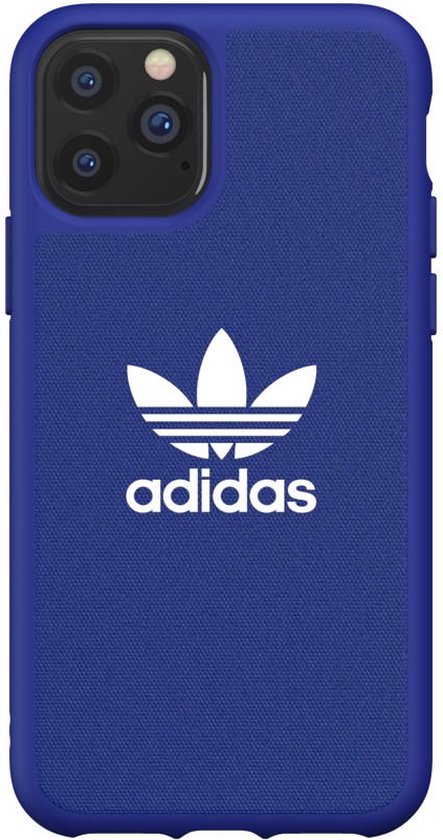 adidas Moulded case canvas hoesje iPhone 11 Pro - Blauw | bol.com