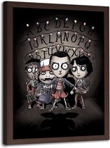 Foto in frame , Spook kinderen , 70x100cm , multikleur , wanddecoratie