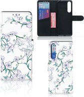 Telefoonhoesje Sony Xperia 1 II Bookcase Blossom White