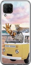 Huawei P40 Lite hoesje - Wanderlust | Huawei P40 Lite  case | Siliconen TPU hoesje | Backcover Transparant
