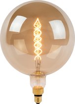 Lucide G250 GIANT - Filament lamp - Ø 25 cm - LED Dimb. - E27 - 1x10W 2200K - Fumé