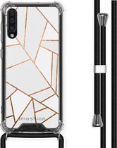 iMoshion Design hoesje met koord voor de Samsung Galaxy A50 - Grafisch Koper - Wit / Goud