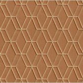 Wallstitch hexagonal brown DE120065