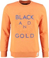 Black and gold oranje sweater - Maat S