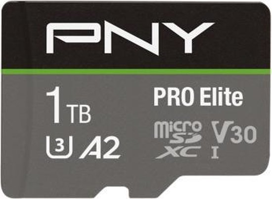 PNY P-SDU1TBV32100PRO-GE MicroSDHC Pro Elite 1 TB 100 MB/s