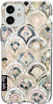 Casetastic Apple iPhone 12 Mini Hoesje - Softcover Hoesje met Design - Art Deco Marble Tiles Print