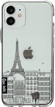 Casetastic Apple iPhone 12 Mini Hoesje - Softcover Hoesje met Design - Paris City Houses Print