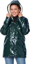 Padded lacquer jacket  Gigi green-XS