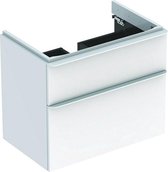 Geberit Smyle wastafelonderkast 2 laden 73,4x62 cm, glans wit