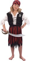 Piraat & Viking Kostuum | Gestreept Piraat | Meisje | Medium | Carnaval kostuum | Verkleedkleding