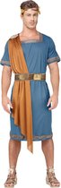 WIDMANN - Blauw en oranje Romeinse keizer kostuum voor volwassenen - XL