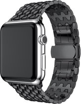 watchbands-shop.nl RVS bandje - Apple Watch Series 1/2/3/4 (42&44mm) - Zwart