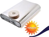 Tonzon Radiatorfolie 50cm x 5m - Incusief 15m Warmtebestendig Dubbelzijdig Tape - Tot 80% Besparing - Achterop De Radiator Aanbrengen