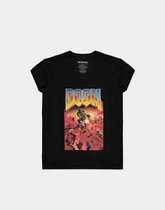 Tshirt Doom Femme -M- Zwart