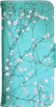 Design Softcase Booktype iPhone 12, iPhone 12 Pro hoesje - Bloesem