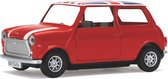 Modelauto Mini Cooper met Union Jack/Britse vlag dak 1:36 - Speelgoed auto schaalmodel 8 cm