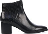 Regarde le Ciel Vrouwen Canvas Crocoprint Chelsea boots / Laarzen / Damesschoenen Taylor-15 - Zwart - Maat 36