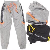 Comfortabele jongens joggingbroek zwart maat 122/128