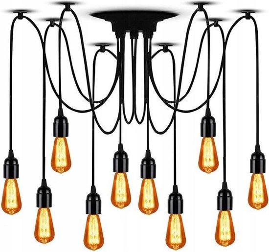 Moderne Hanglamp Spider 10 Lichts
