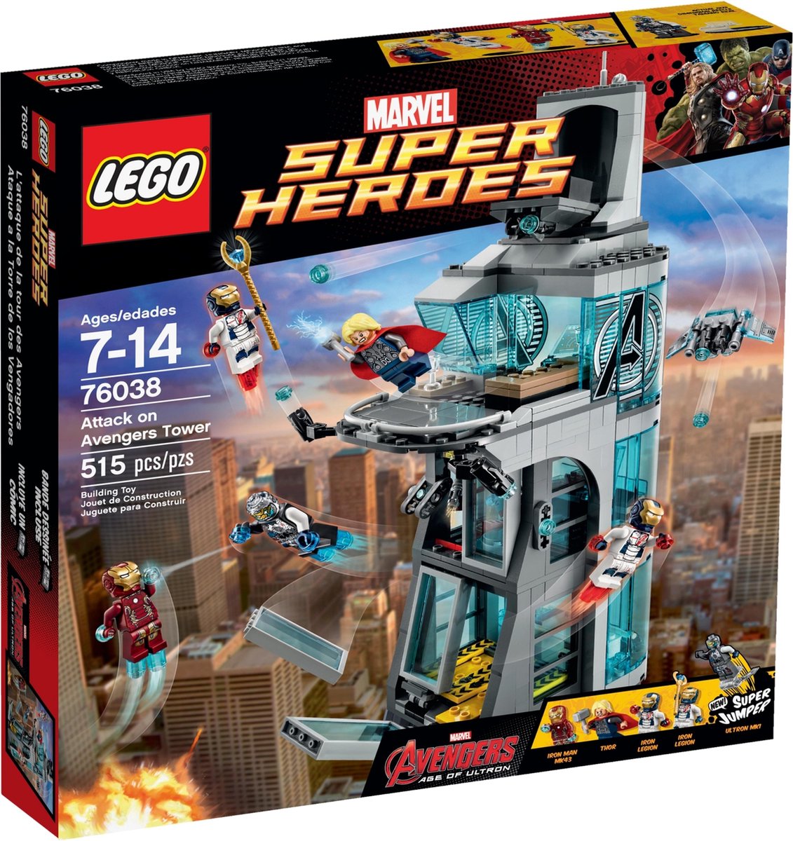 LEGO Marvel Super Heroes L'attaque de la tour des Avengers - 76038 | bol.com