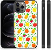 TPU Bumper Geschikt voor iPhone 12 Pro Max GSM Hoesje met Zwarte rand Fruits