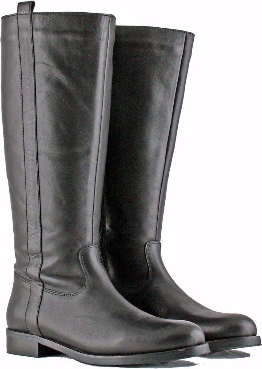 Jilsen Dames Laarzen Brede Schacht en Laarzen Brede Kuiten Kim in Zwart Kuitomtrek 52 cm, schoenmaat 39