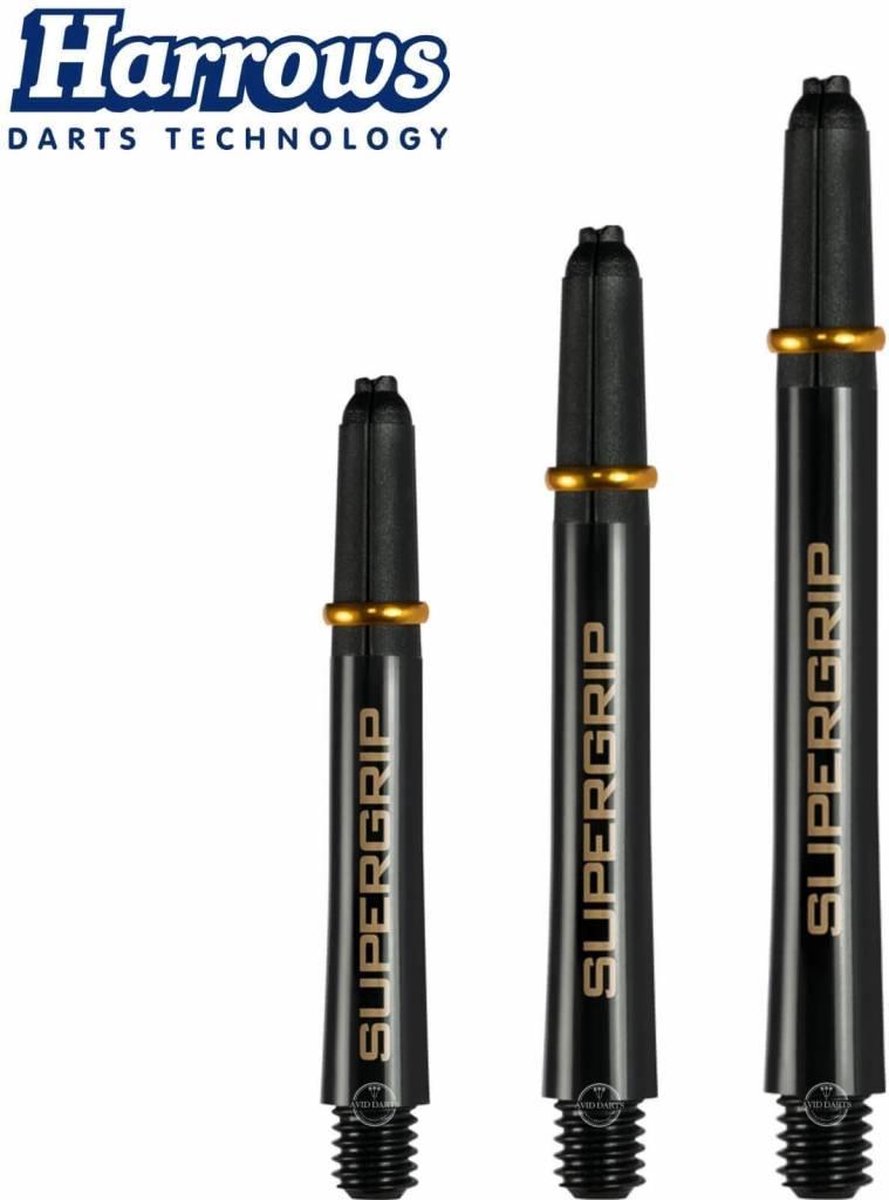 SUPERGRIP SHAFT BLACK/GOLD SHORT
