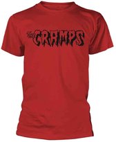 The Cramps Heren Tshirt -M- Logo Rood