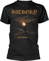 Bathory Heren Tshirt -XL- The Return... 2017 Zwart
