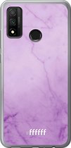 Huawei P Smart (2020) Hoesje Transparant TPU Case - Lilac Marble #ffffff