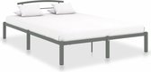 vidaXL Bedframe metaal grijs 160x200 cm