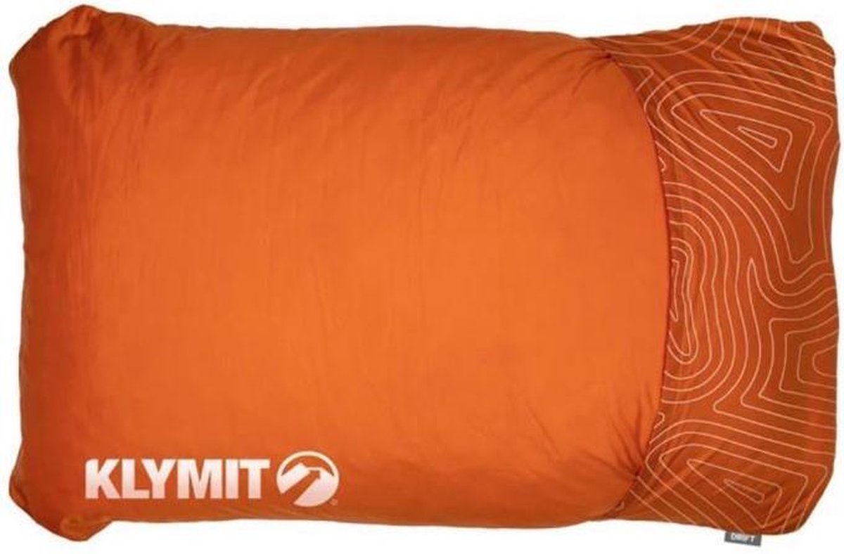 Klymit Kampeerkussen Drift Camp Large Polyester/katoen Oranje