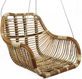 Van der Leeden Rotan hangstoel Fly Blond - (L)66 x (B)65 x (H)49 cm - incl. Steel Wire